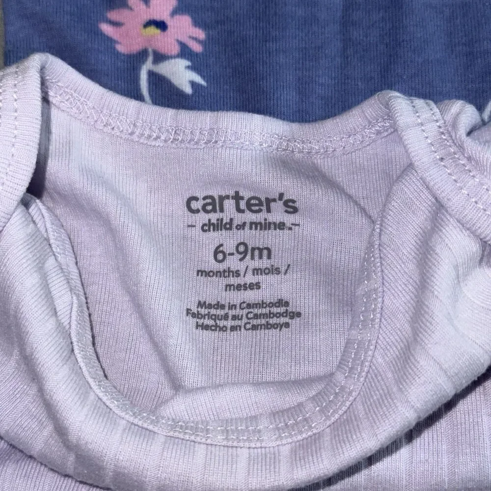 Carters 7-piece Babygirl Bodysuit Bundle 6-9months